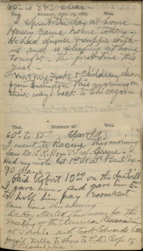 single page of handwritten manuscript 