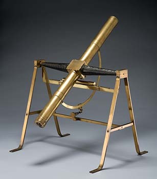 brass telescope on mount
