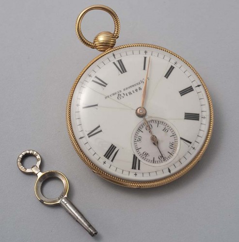 pocket watch with key