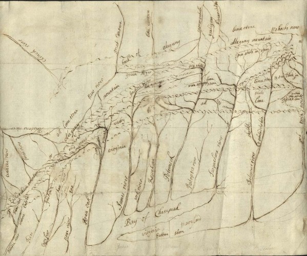 John Bartram's manuscript map