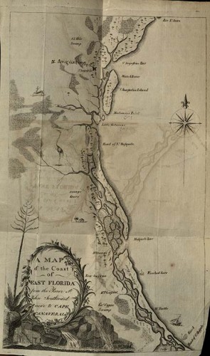 William Bartram Map of East Florida