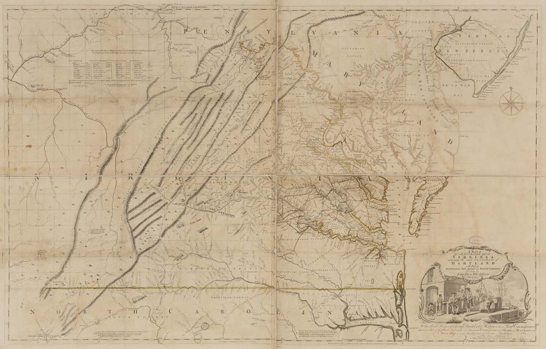 Jefferson-Fry Map of Virginia