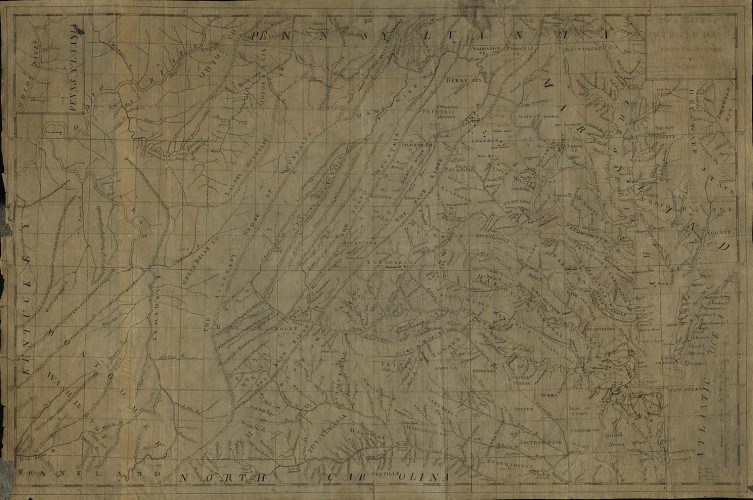 Manuscript Map of Virginia