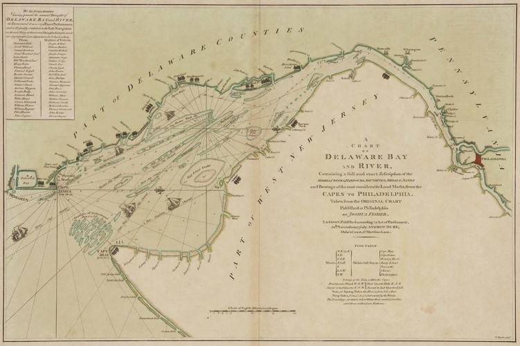 A Chart of the Delaware Bay and River