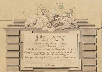 Cartouche from Plan de la Plaine du Cap Français 