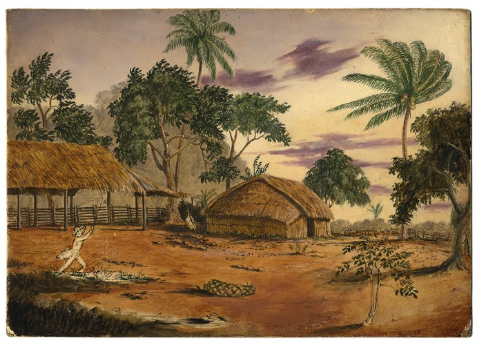 Sketch of Taunoa, Tahiti