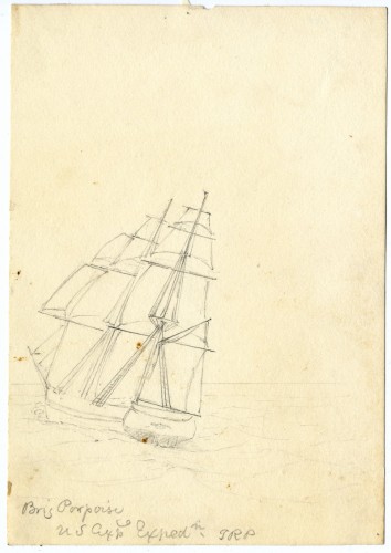 sketch of the ship, Porpoise