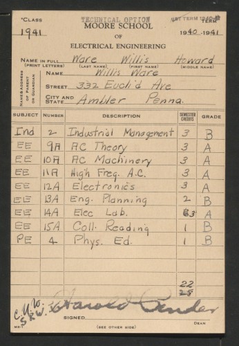 report card