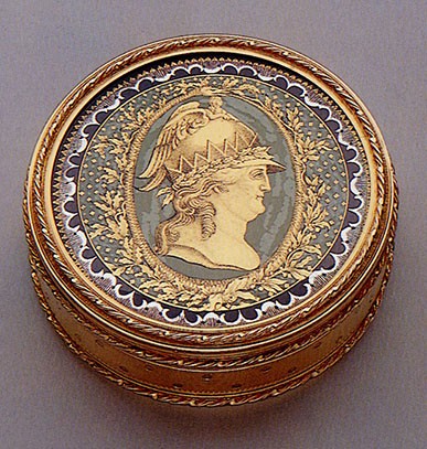 Round Box with Catherine II as Minerva 