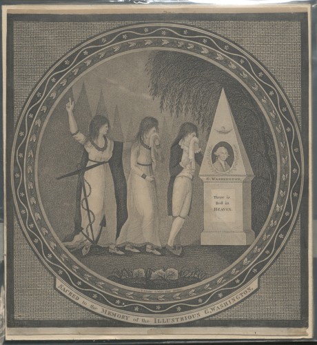 Washington funeral engraving