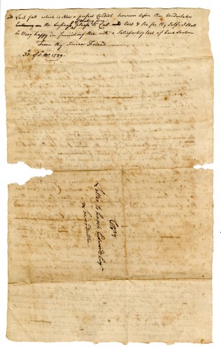 manuscript letter page 2