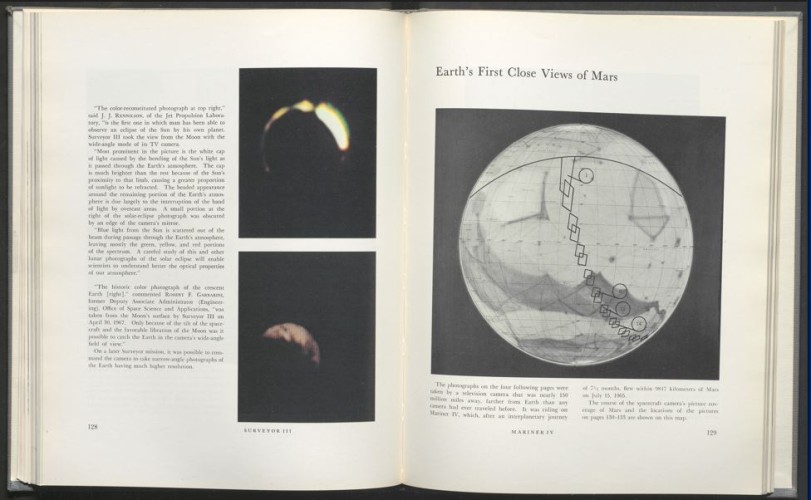 space photos in book