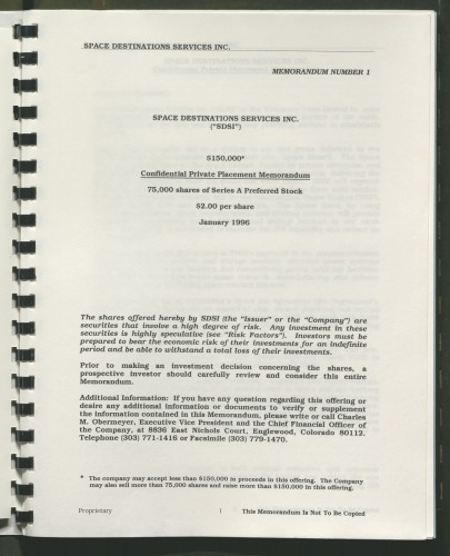 first page of documents