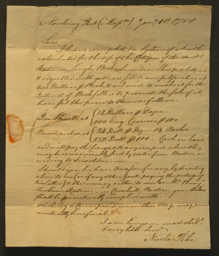 manuscript letter