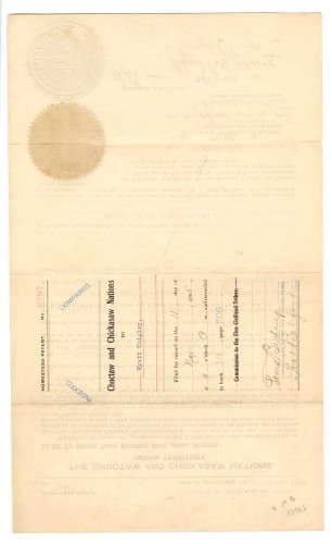scan of land patent