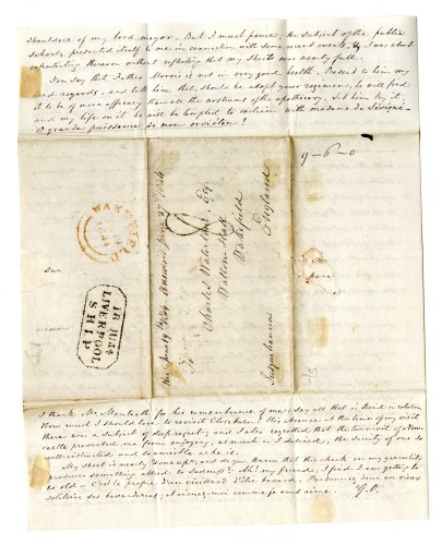 final page of manuscript letter