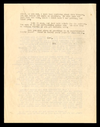 Letter to H. Anne Plettinger