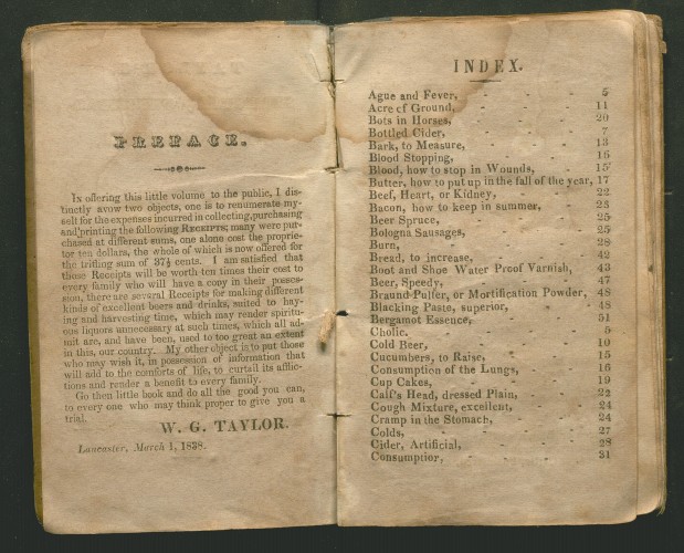 preface and index
