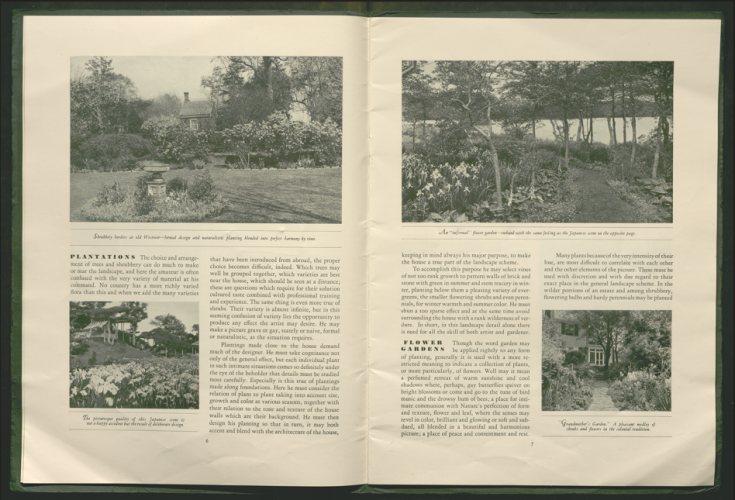plantations and flower gardens