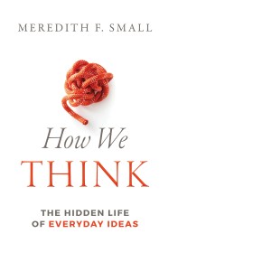 Image of the cover of "How We Think," which includes a reddish knotted bit of rope that resembles a brain