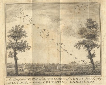 An artificial view of the transit of venus